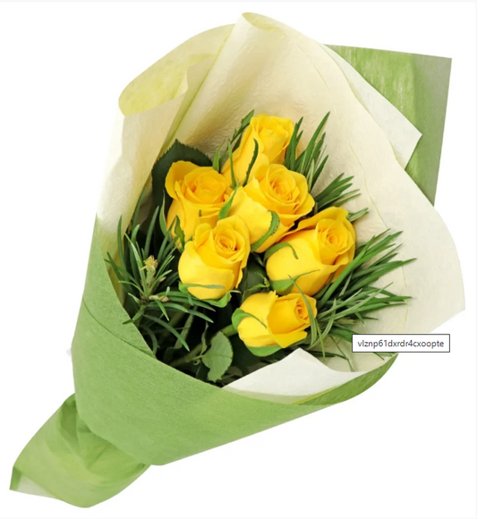 Dozen Yellow Roses (16 Inches Length)