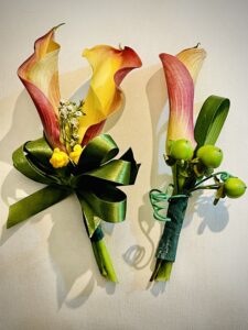 Corsage + Boutonniere Konfetti